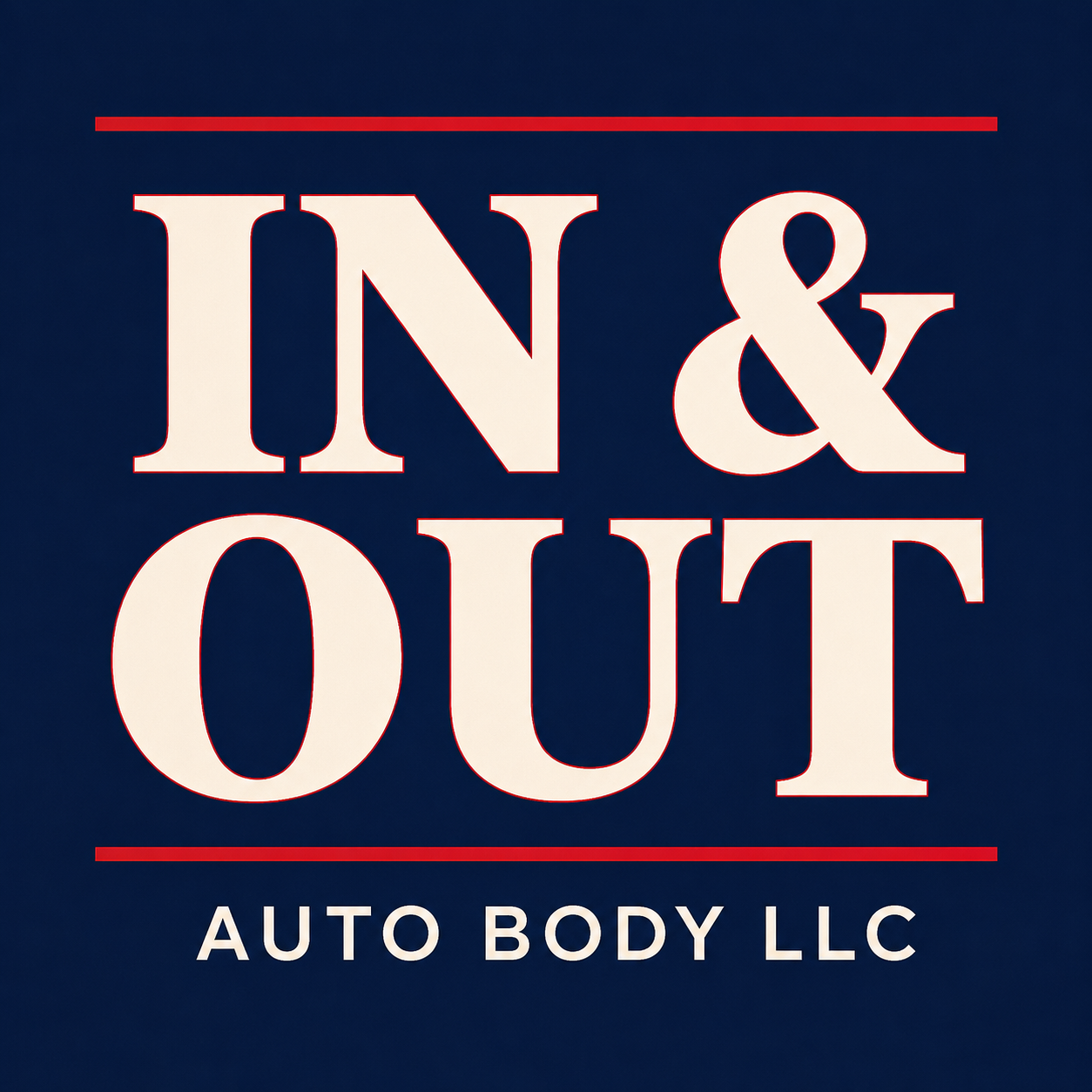 In & Out Auto Body LLC logo, Gordonsville Virginia auto body shop